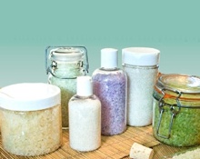 Bath Salts and Body Scrub Jars